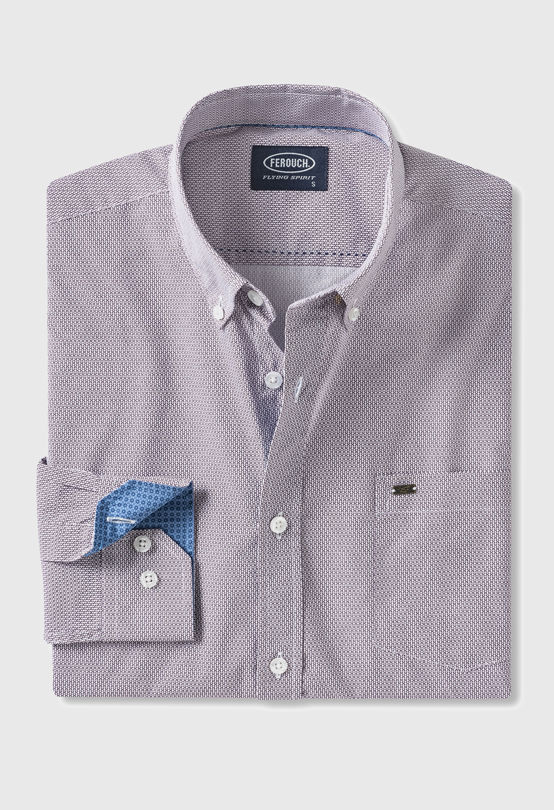 CAMISA ESTAMPADA DUBLIN PURPLE - 5