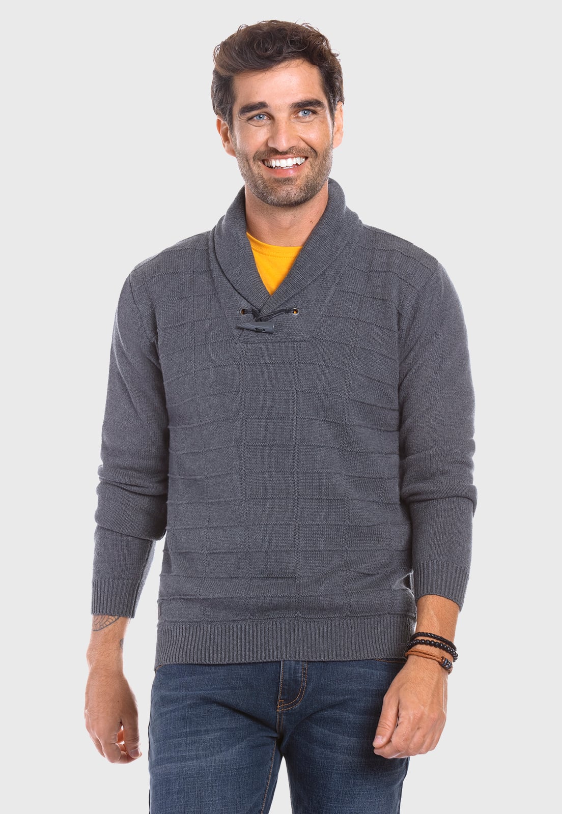 SWEATER TEXAS GRAFITO MELA - 1