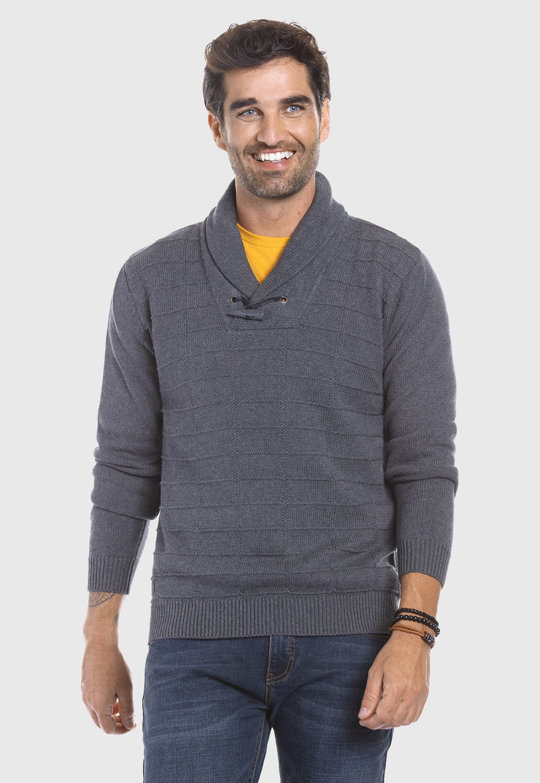 SWEATER TEXAS GRAFITO MELA - 1