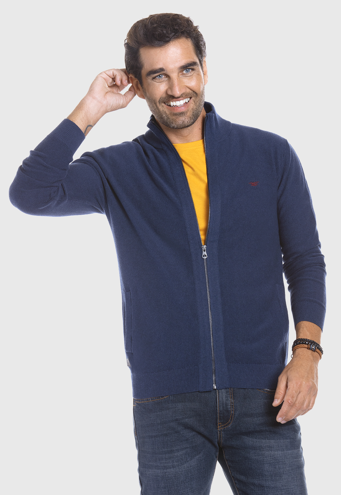 SWEATER INDIANA NAVY MELANGE - 1
