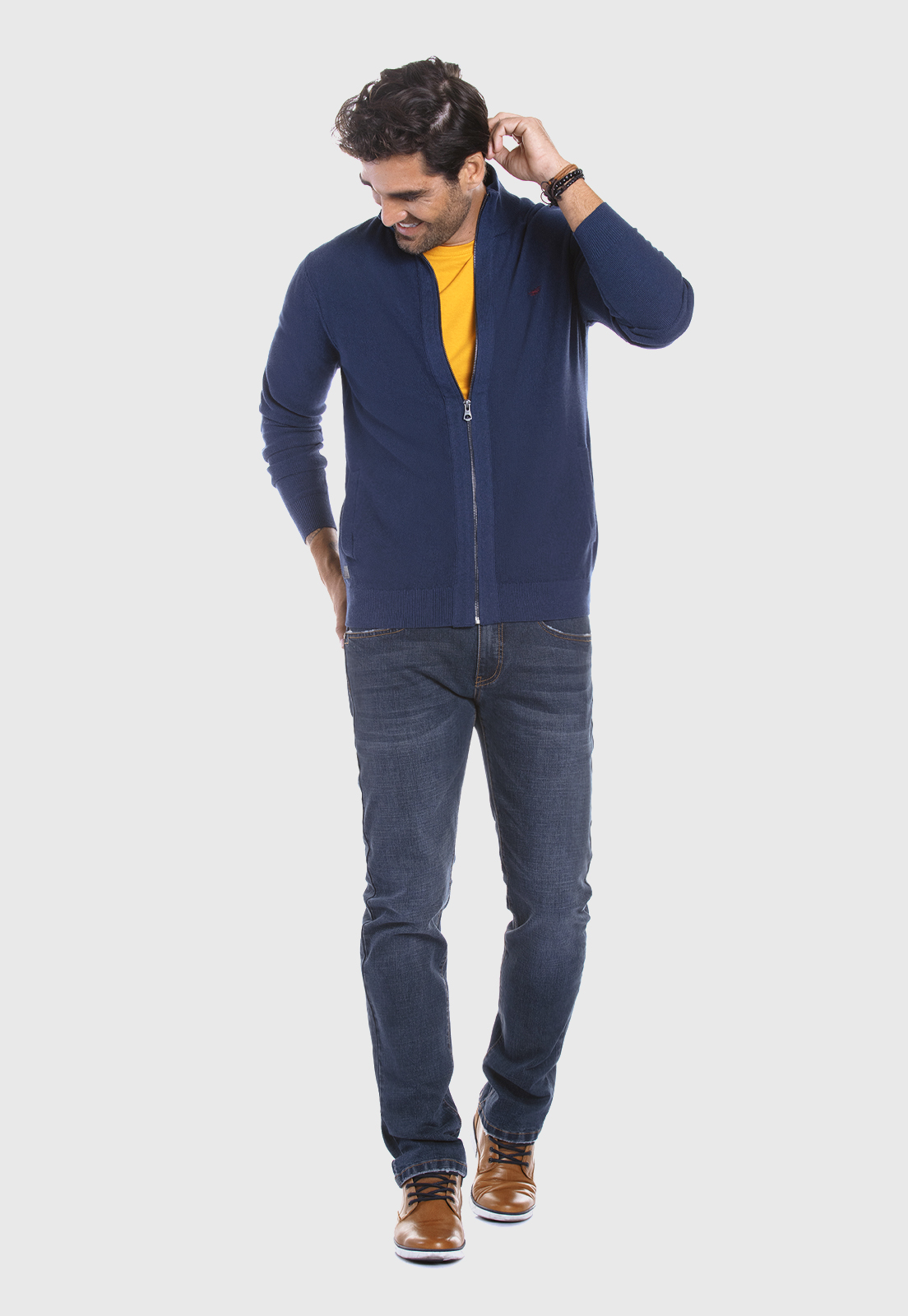 SWEATER INDIANA NAVY MELANGE - 2