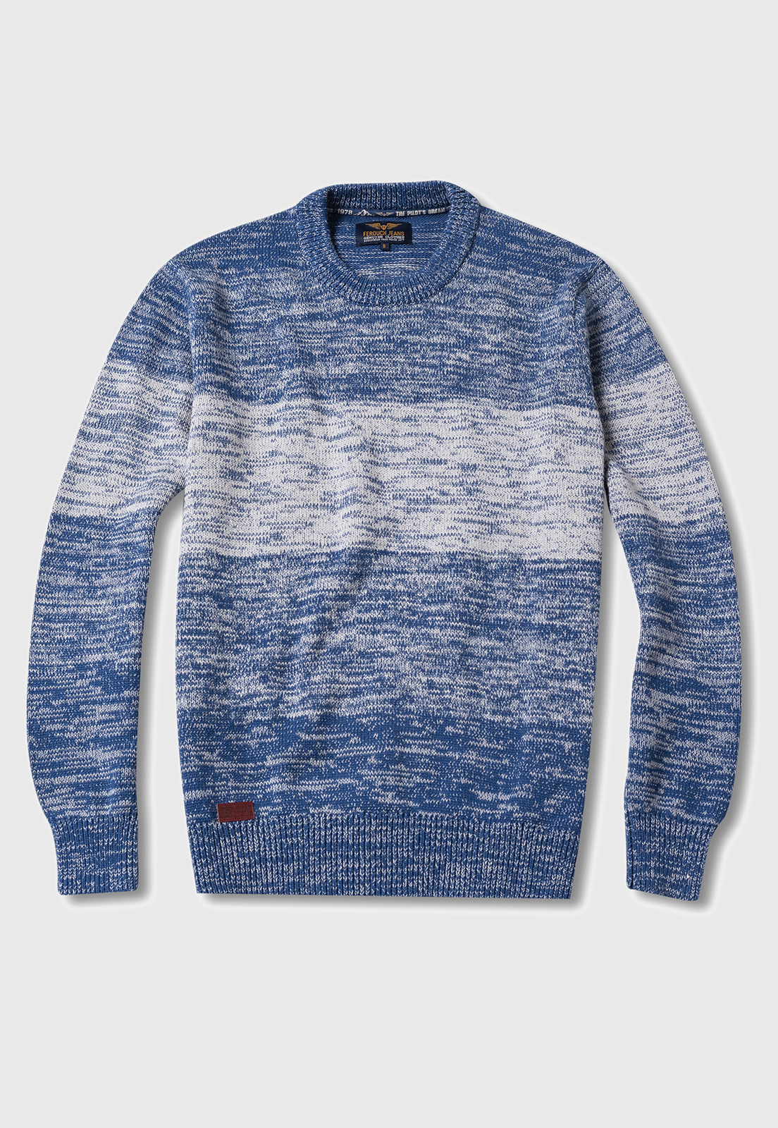 SWEATER NEW JERSEY BLUE MELANGE - 5