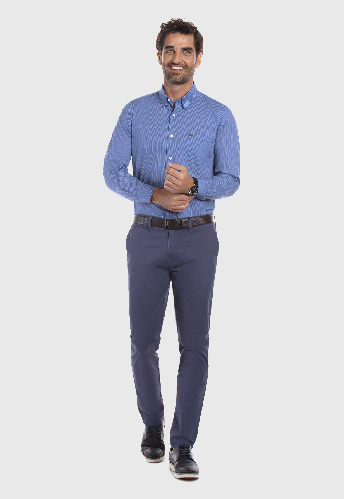 CAMISA BUSINESS ORLANDO BLUE - 2