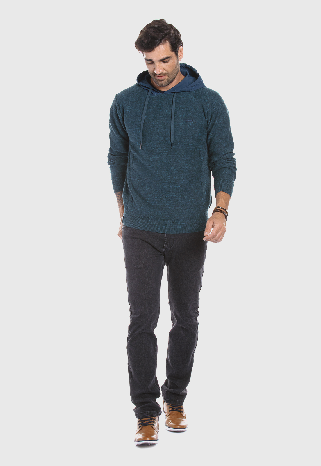 SWEATER GEORGIA EMERALD MELANGE - 2