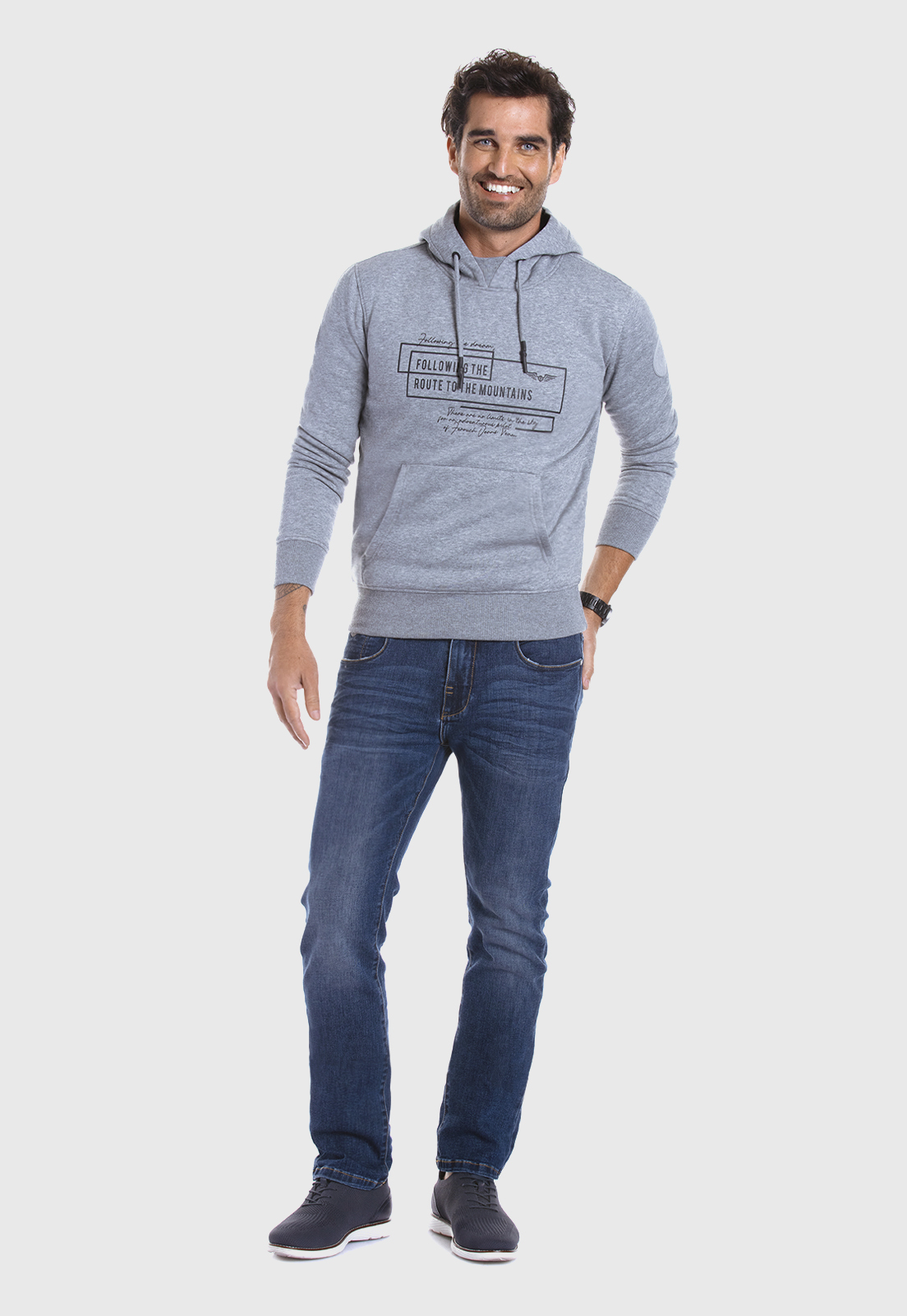POLERÓN HOODIE VERMONT METAL MELANGE - 2