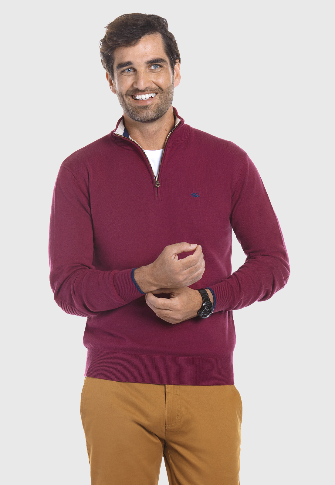 SWEATER LONDON BURGUNDY - 1
