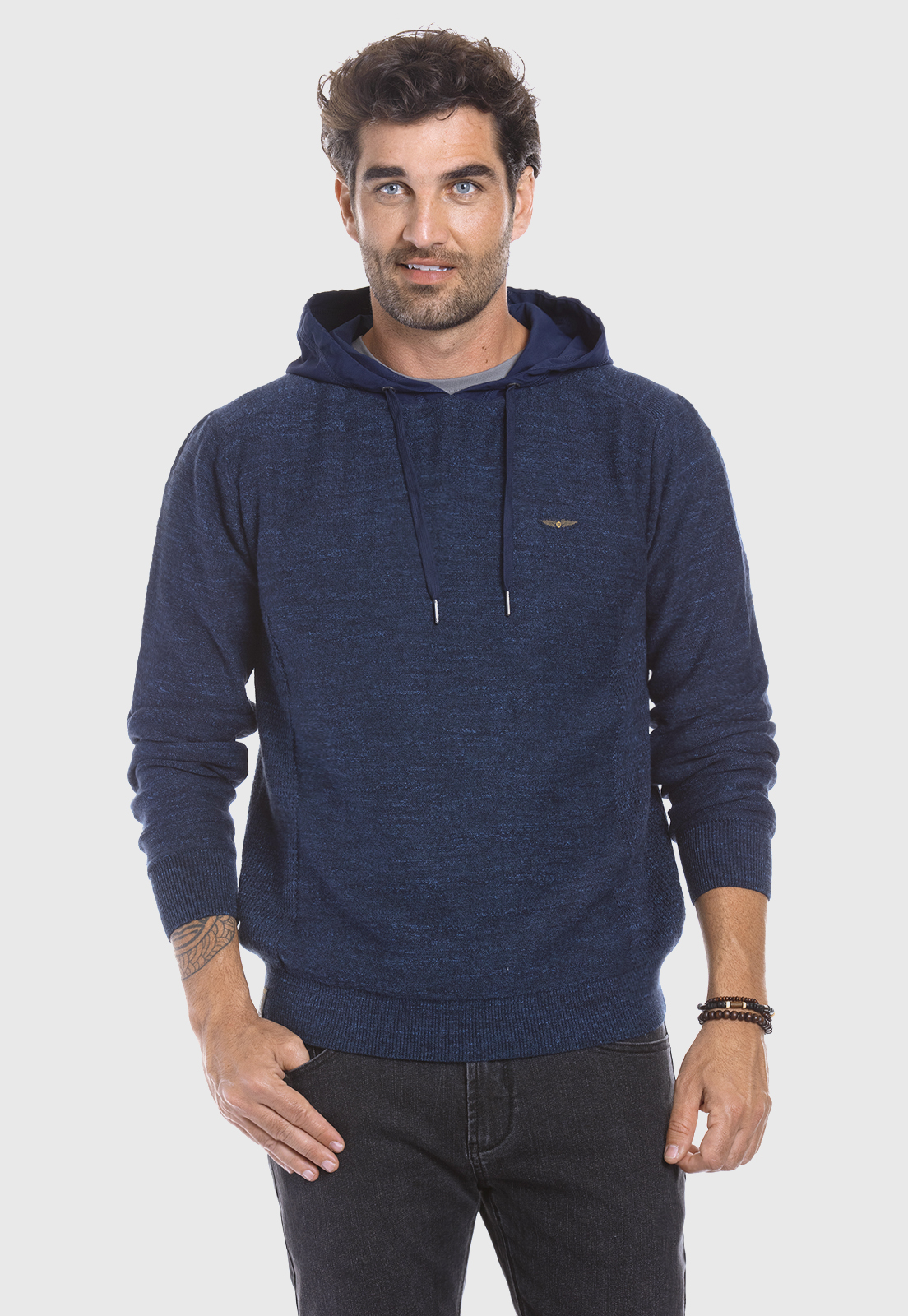 SWEATER GEORGIA NAVY MELANGE - 1
