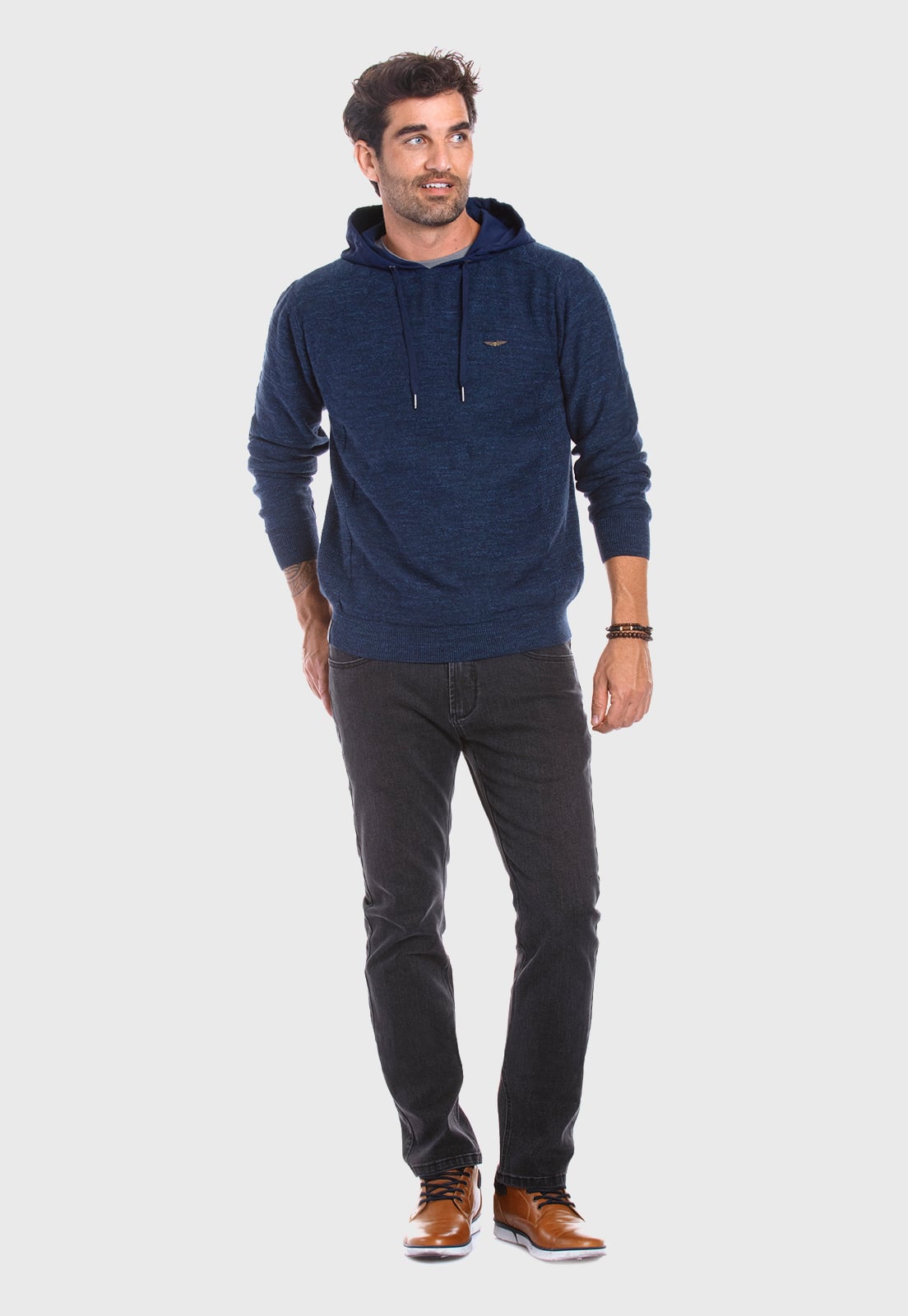 SWEATER GEORGIA NAVY MELANGE - 2