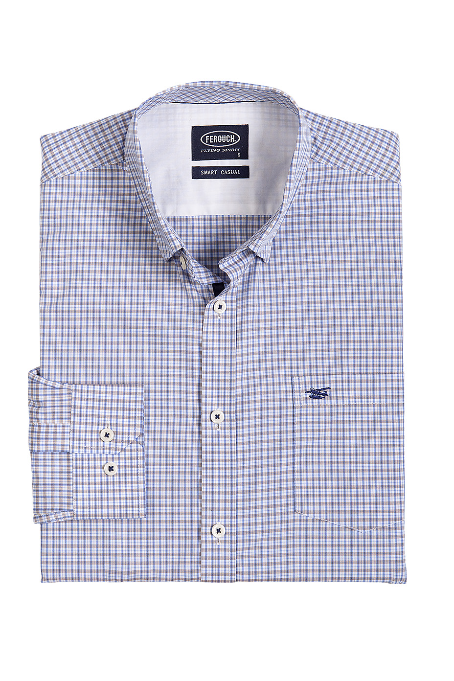 CAMISA SMART CASUAL FONTANA CAMEL - 1
