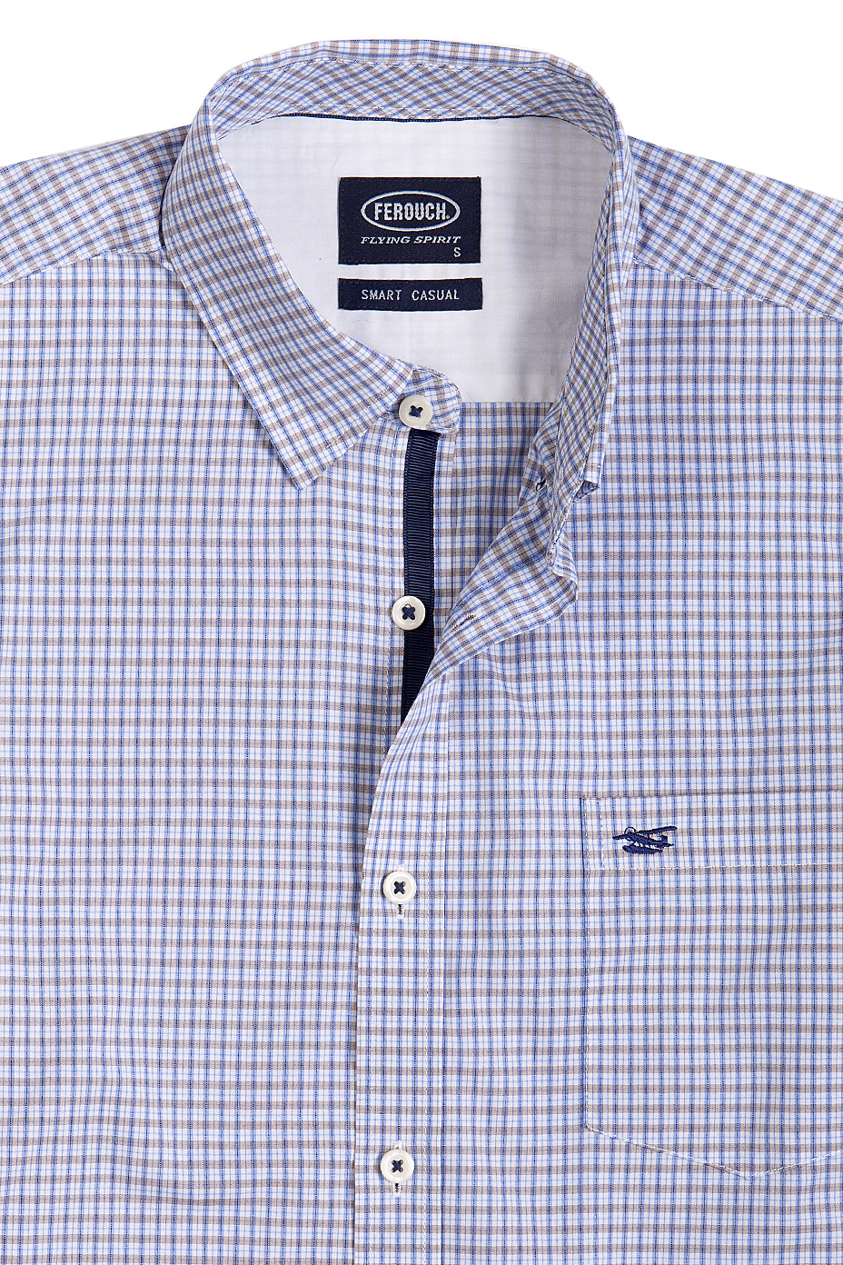 CAMISA SMART CASUAL FONTANA CAMEL - 4