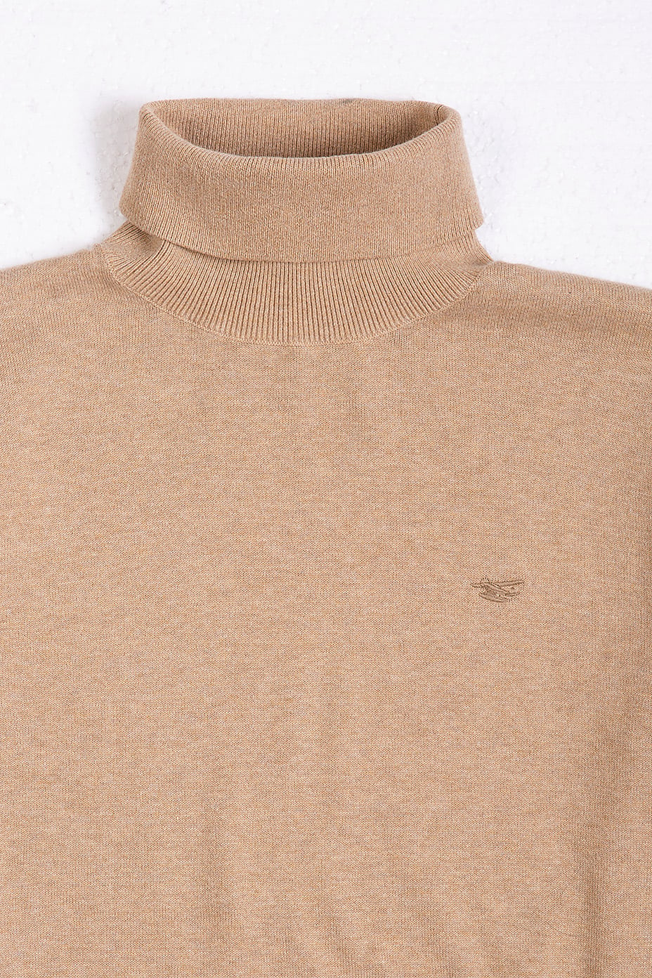 SWEATER SMART CASUAL TURTLE NECK BEIGE MELANGE - 2