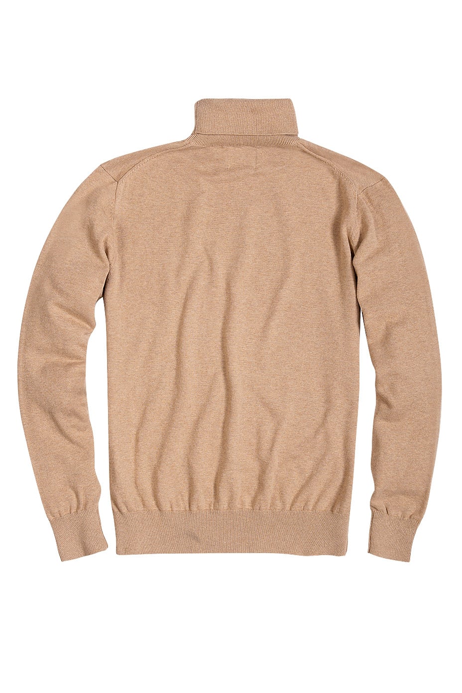 SWEATER SMART CASUAL TURTLE NECK BEIGE MELANGE - 3