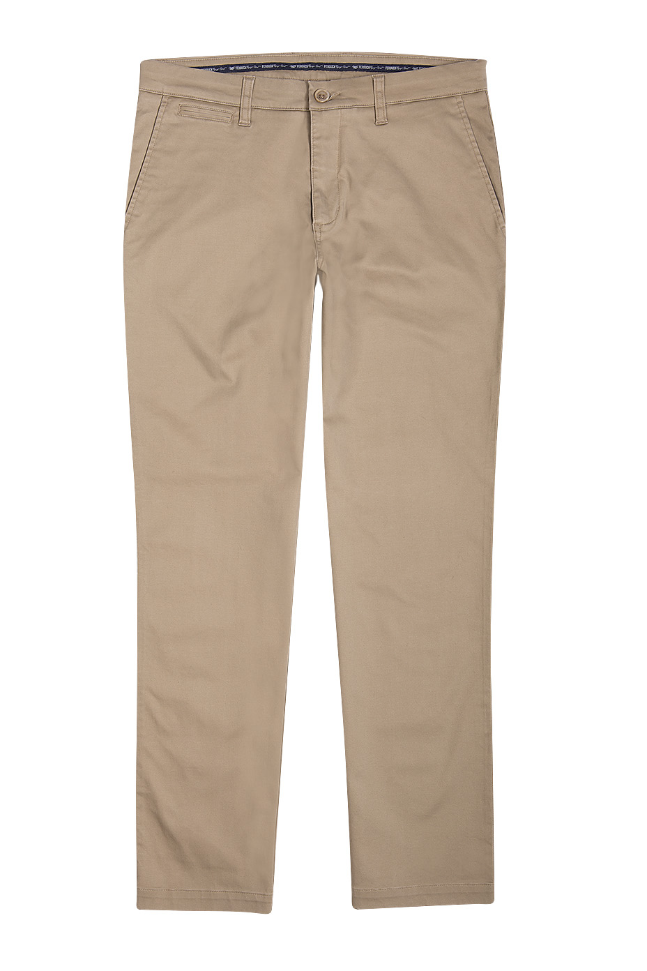 PANTALÓN TWILL SIN PLIEGUES L/33 KHAKI - 1
