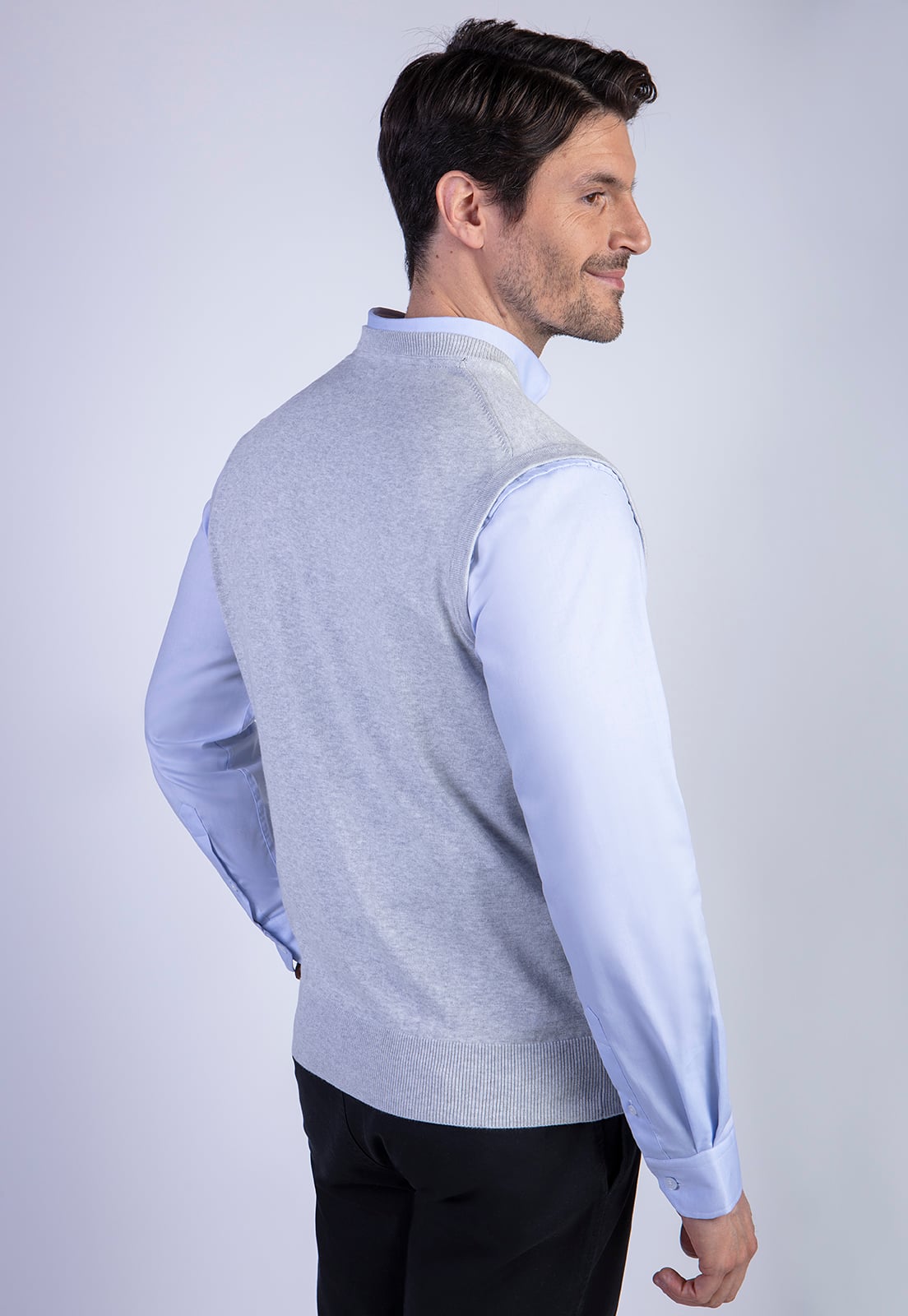 SWEATER SMART CASUAL W/S LT GREY MELA - 2