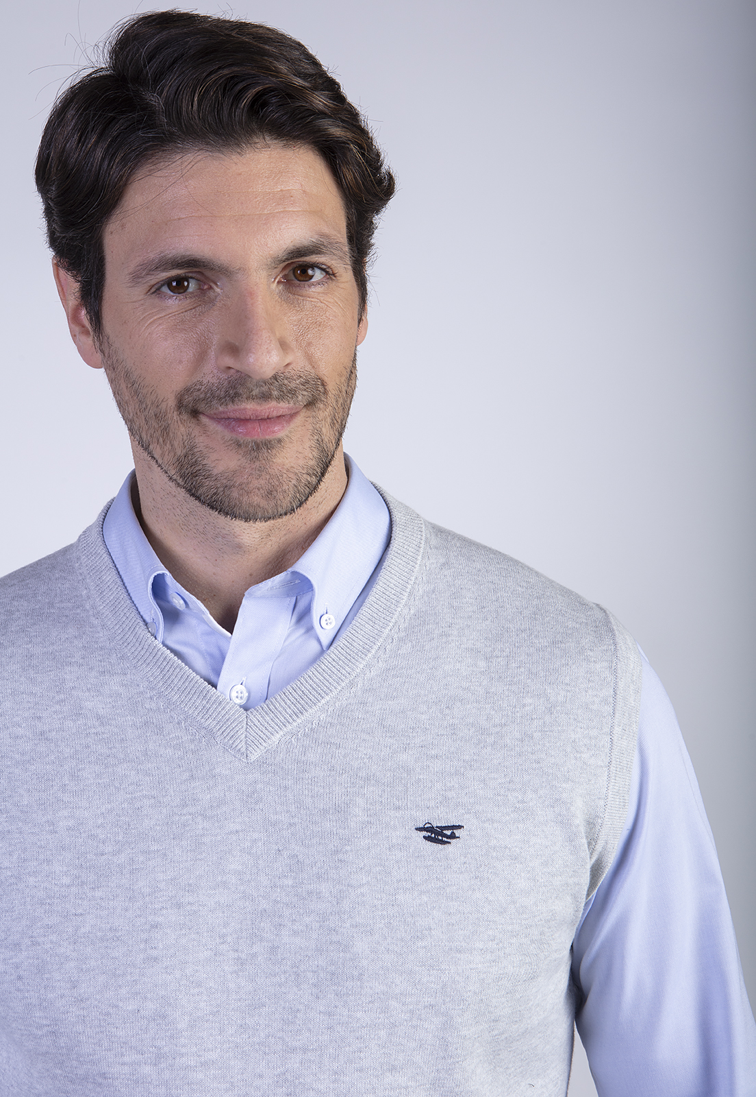 SWEATER SMART CASUAL W/S LT GREY MELA - 4
