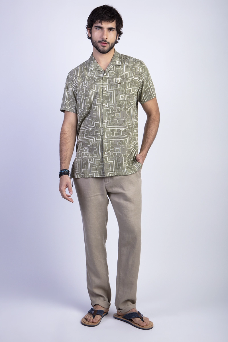 CAMISA ESTAMPADA SILVER FJ MILITARY - 3