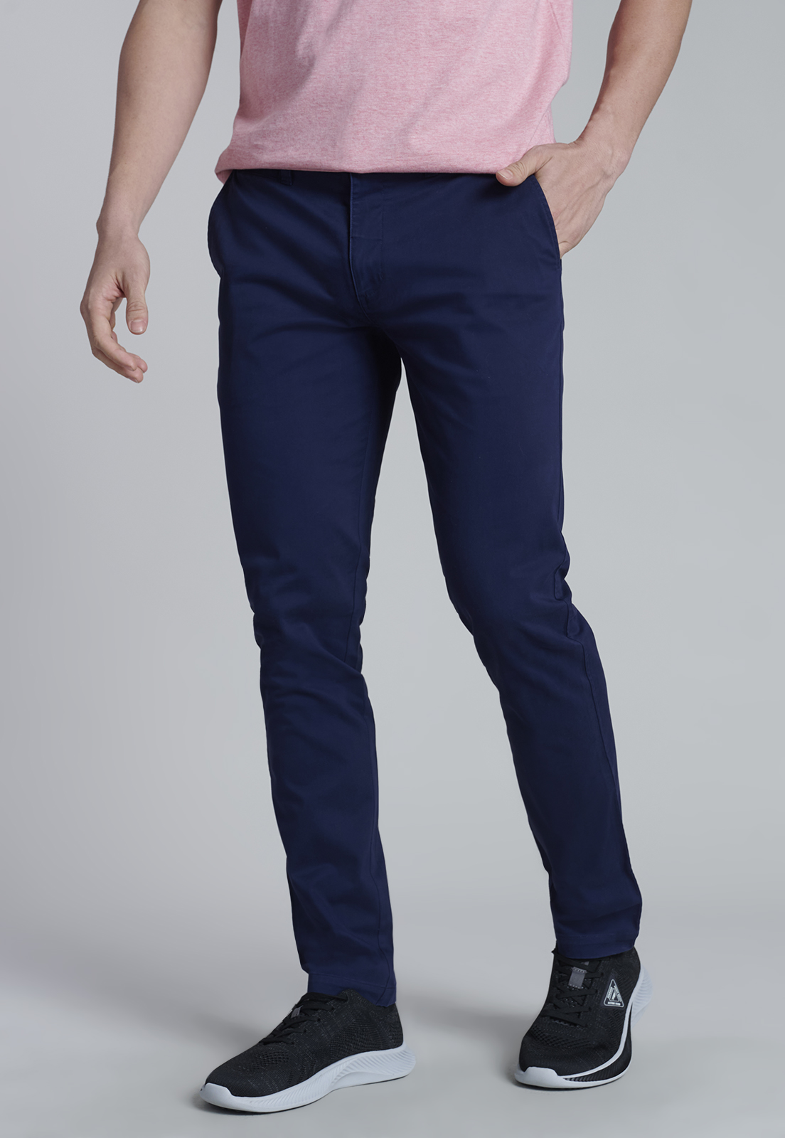 PANTALÓN ALGODÓN HOMBRE FEROUCH BLUE 206003X0223 TWILL SLIM /33 DK. - 1