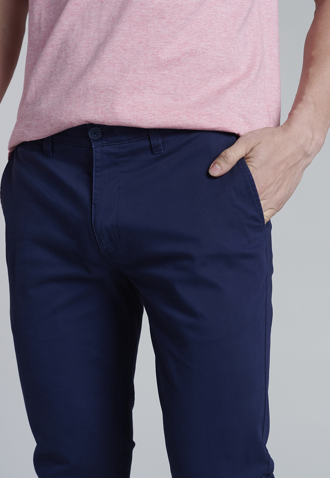 PANTALÓN ALGODÓN HOMBRE FEROUCH BLUE 206003X0223 TWILL SLIM /33 DK. - 3