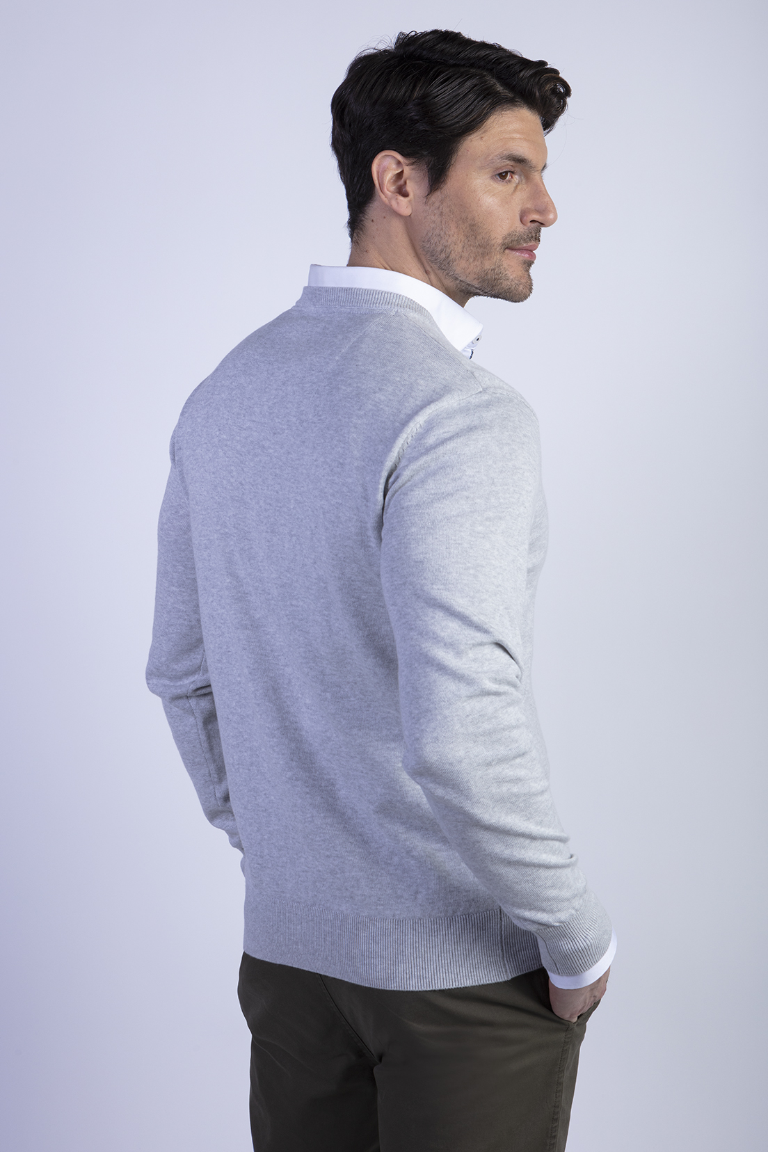SWEATER SMART CASUAL L/S MELANGE - 2