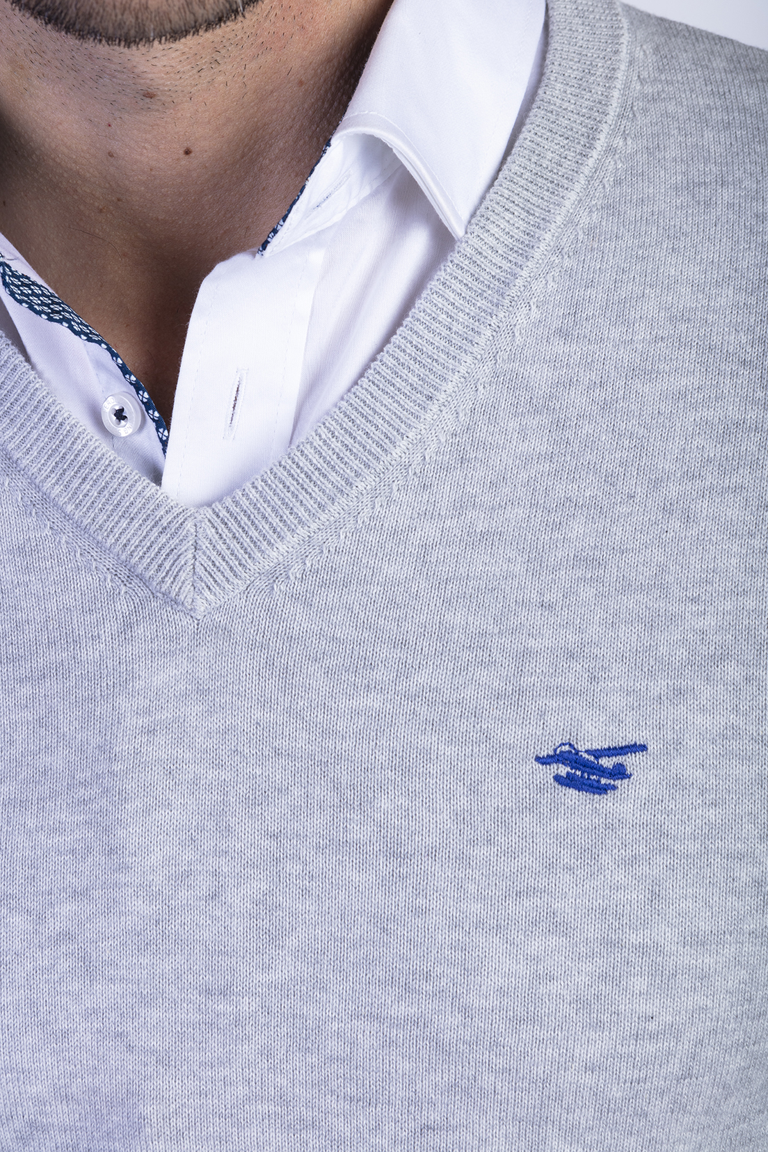 SWEATER SMART CASUAL L/S MELANGE - 4