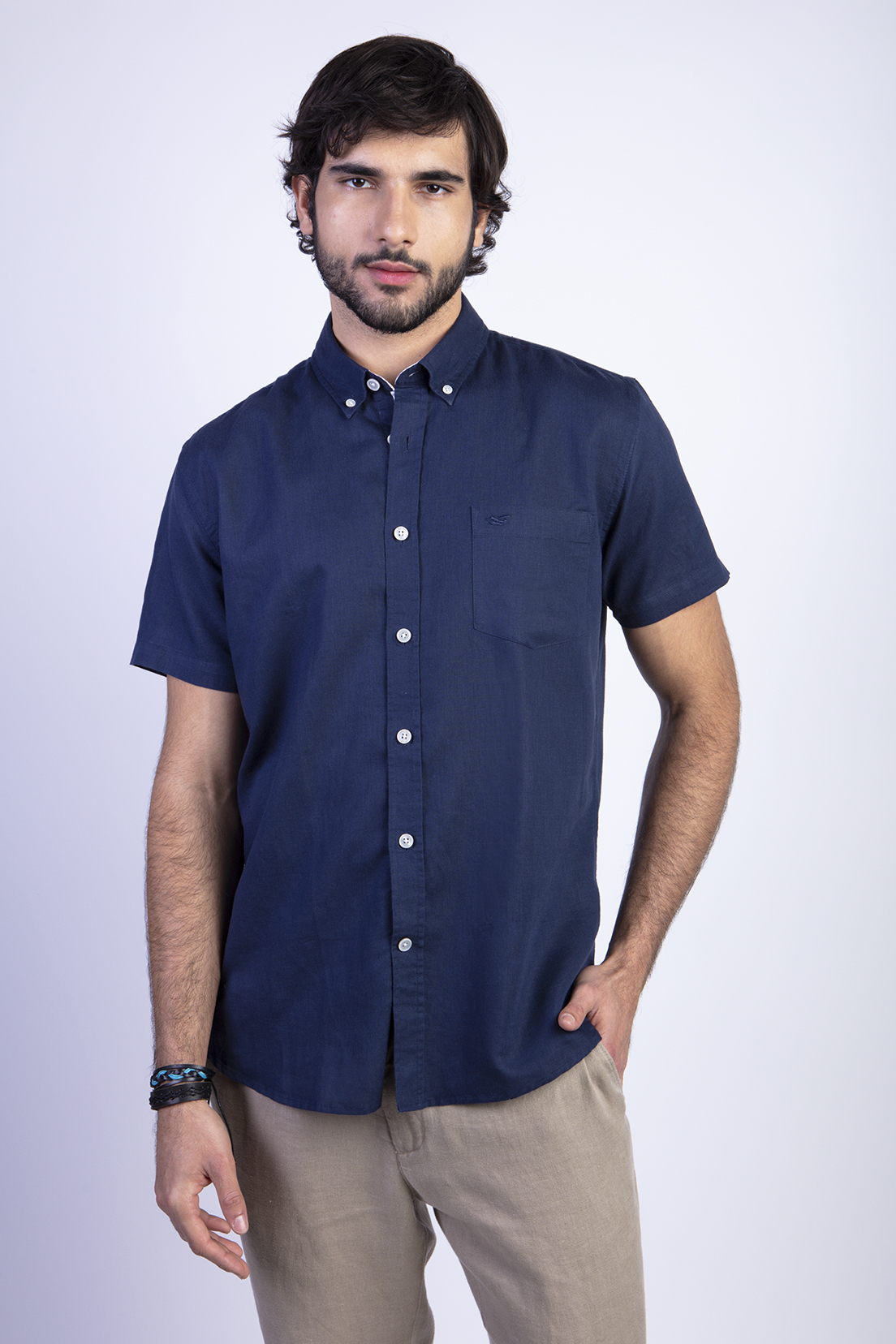 CAMISA SPORT ATLANTA F NAVY - 1