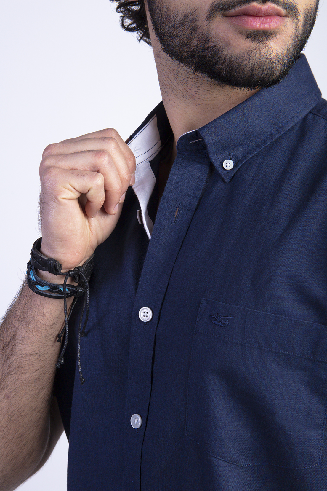 CAMISA SPORT ATLANTA F NAVY - 4