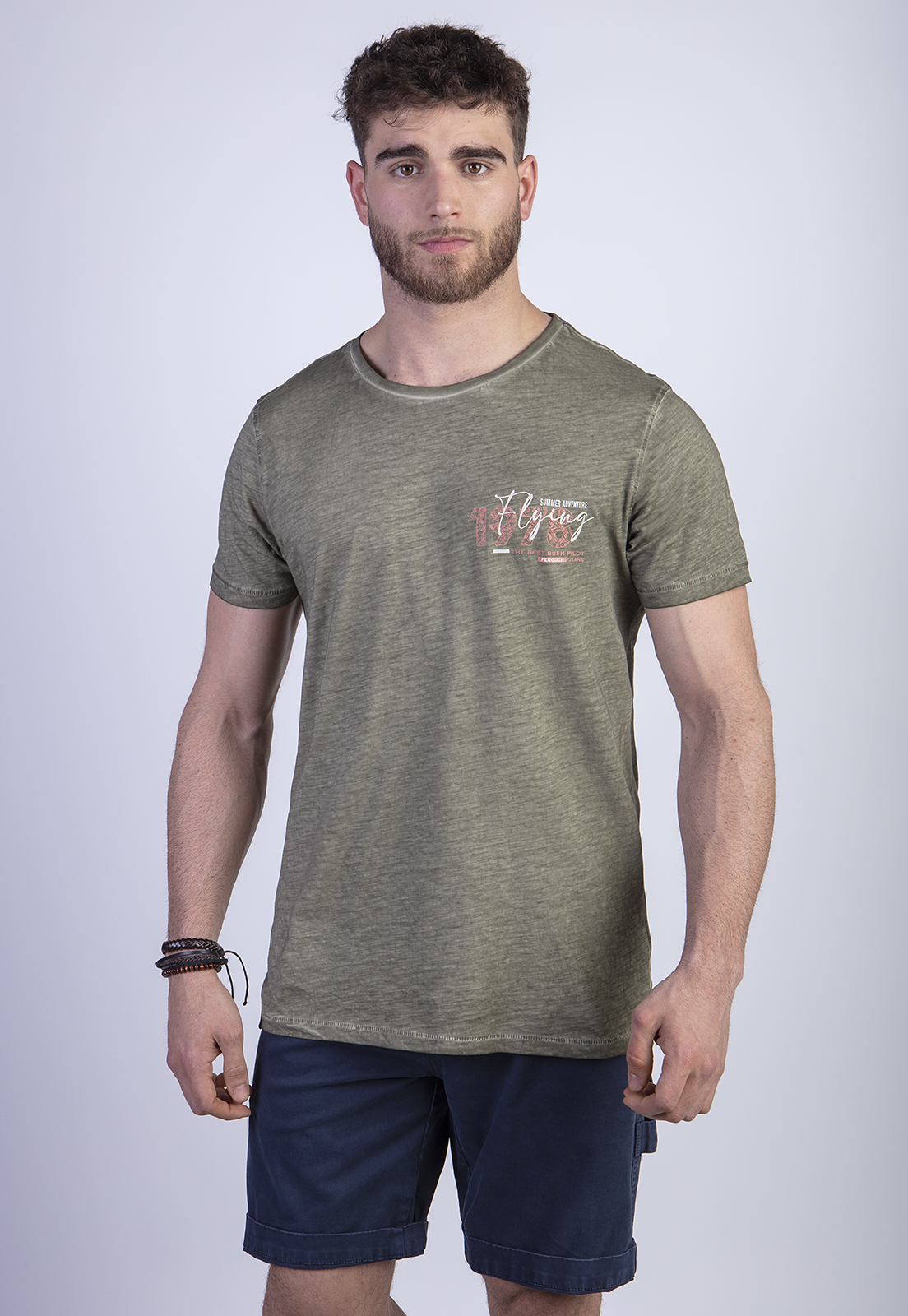 POLERA DIRTY WASH NEW YORK MILITARY - 1