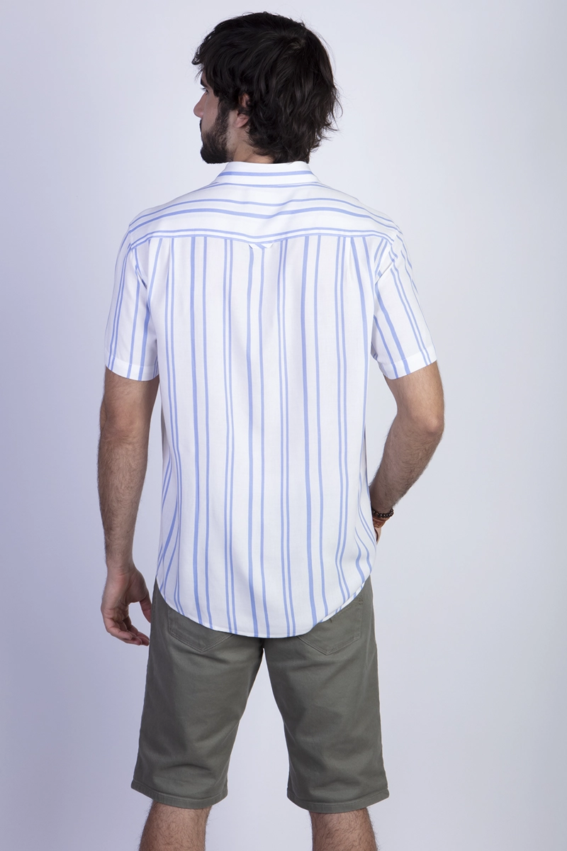 CAMISA ESTAMPADA RAYAS FJ SKY - 2