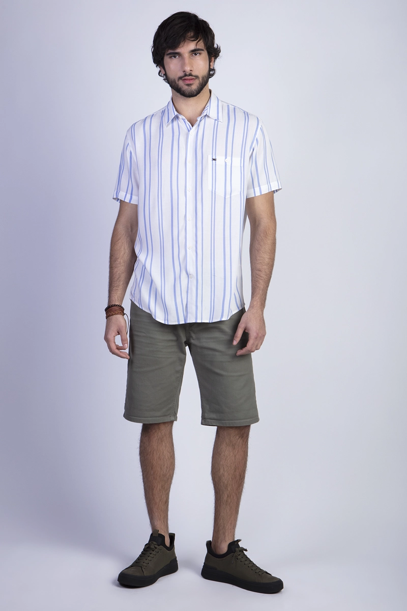 CAMISA ESTAMPADA RAYAS FJ SKY - 3