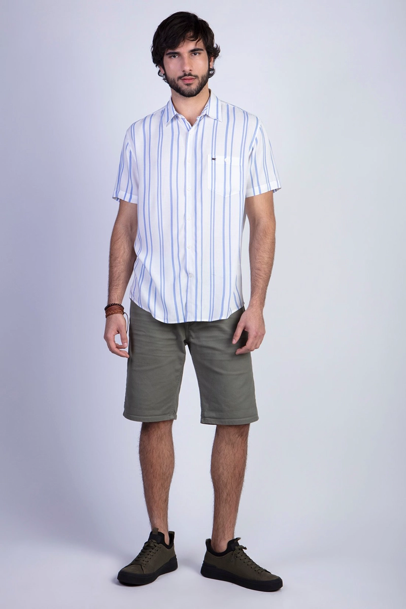 CAMISA ESTAMPADA RAYAS FJ SKY - 3
