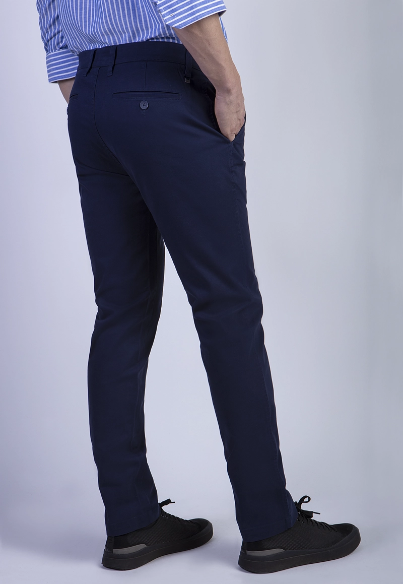 PANTALÓN ALGODÓN HOMBRE FEROUCH BLUE 206002X0223 TWILL SLIM /31 DK. - 2