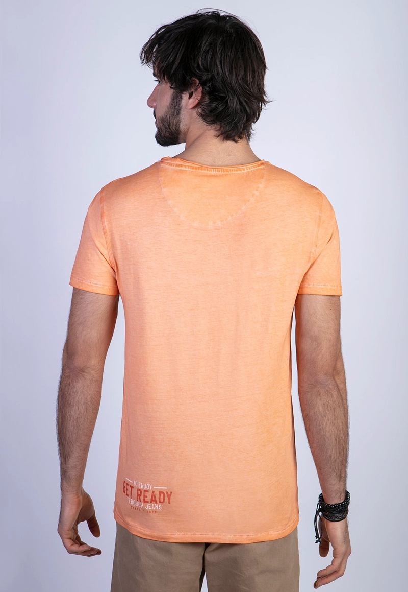 POLERA DIRTY WASH SEATLE ORANGE - 2