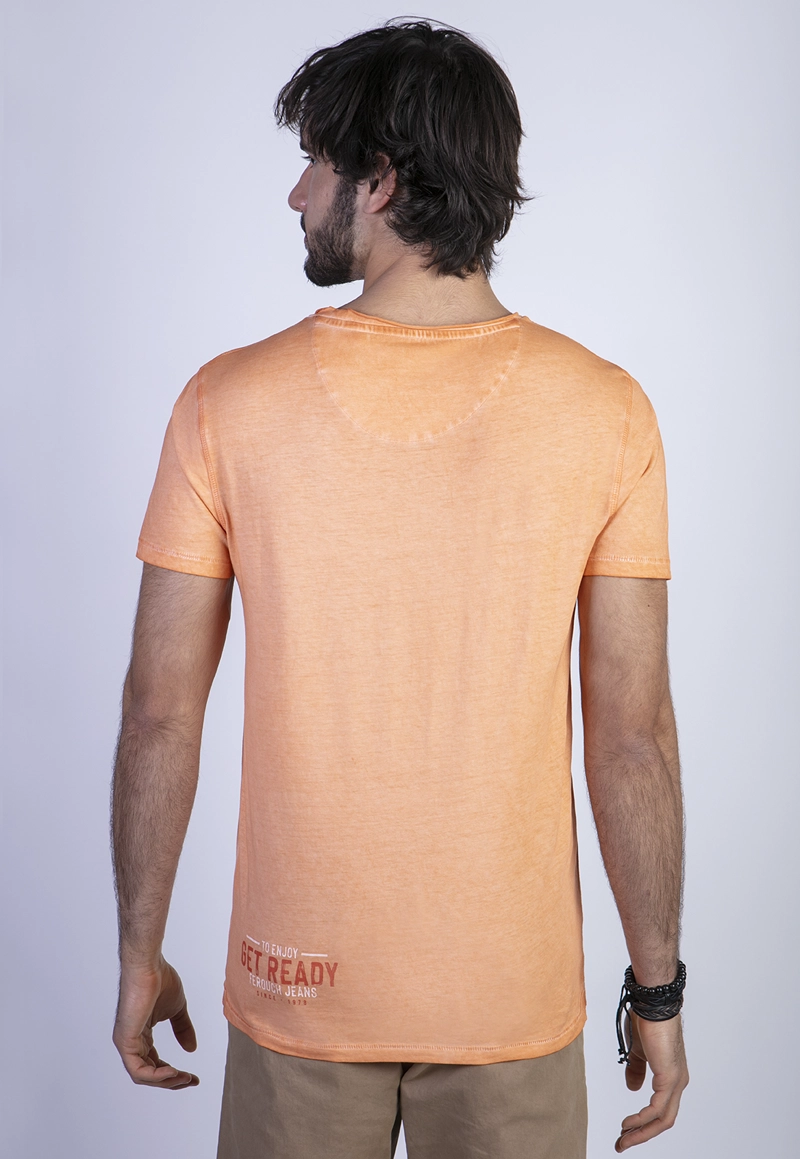 POLERA DIRTY WASH SEATLE ORANGE - 2