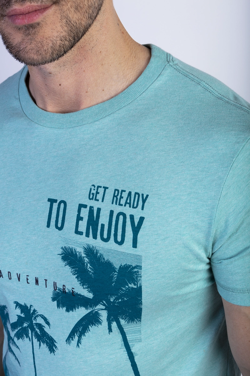 POLERA OREGON BLUE MELANGE - 4
