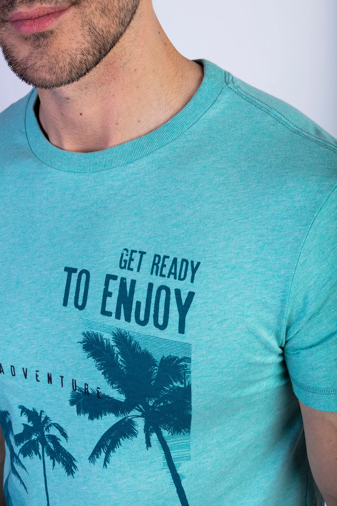 POLERA OREGON BLUE MELANGE - 4