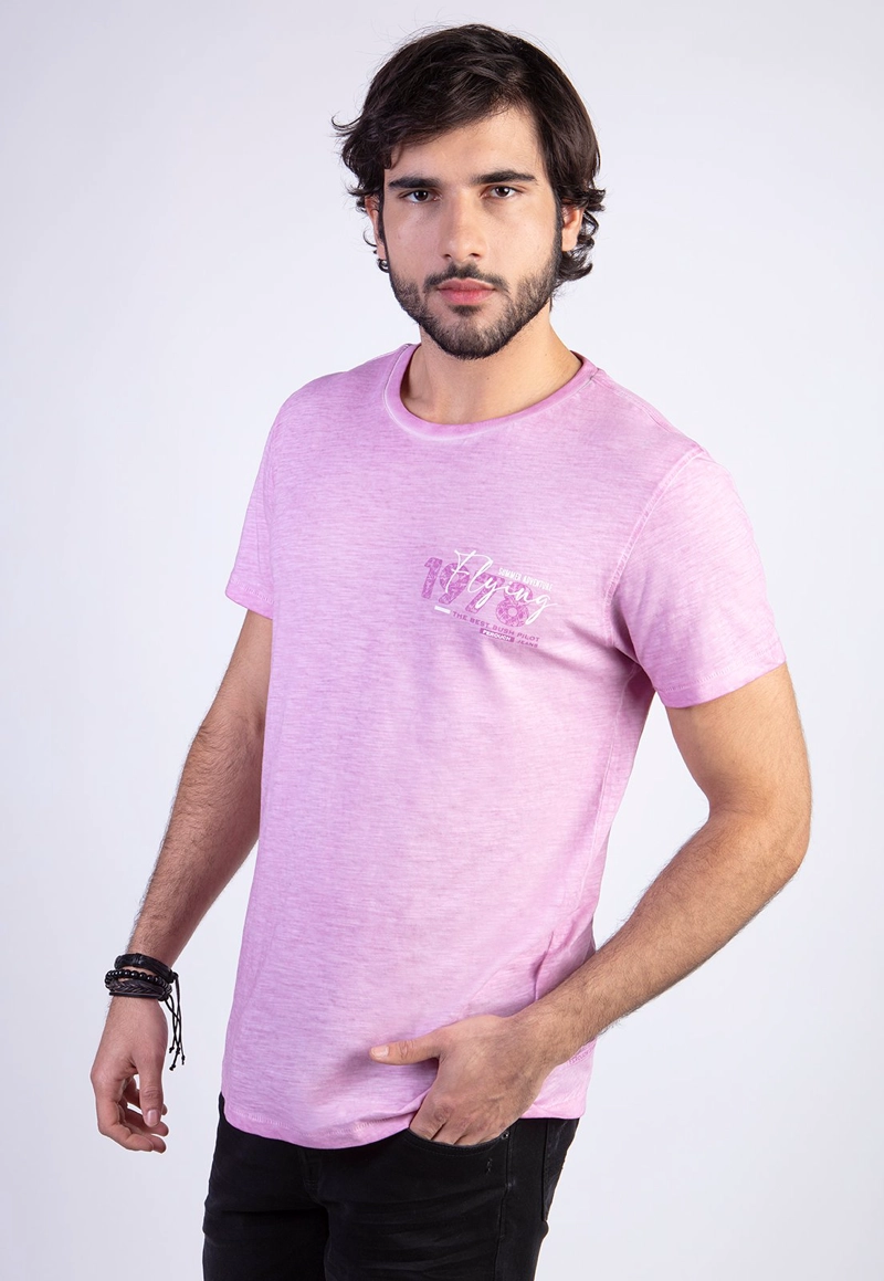 POLERA DIRTY WASH NEW YORK PINK - 1