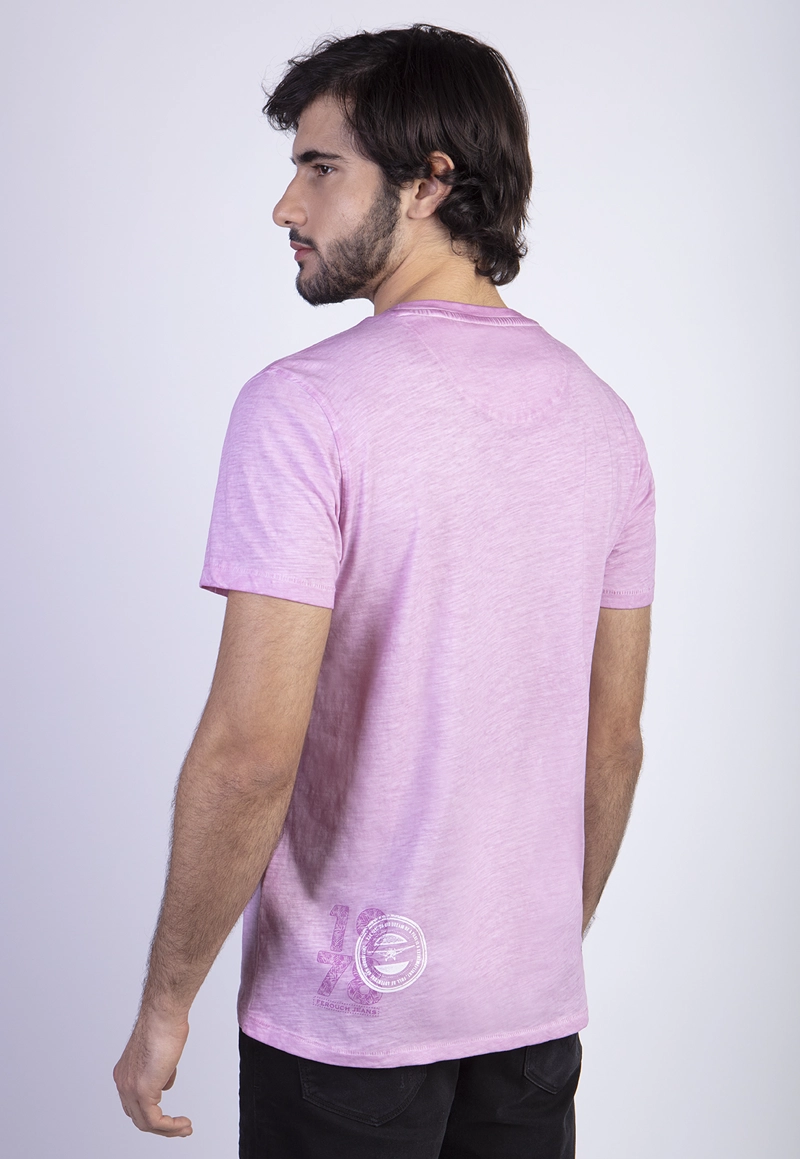POLERA DIRTY WASH NEW YORK PINK - 2