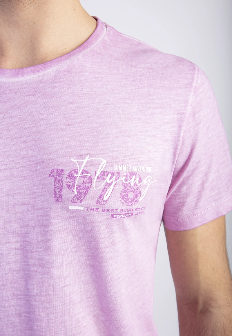 POLERA DIRTY WASH NEW YORK PINK - 4