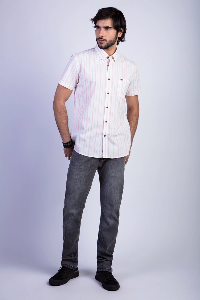 CAMISA SPORT BALTIMORE F LT CORAL - 3