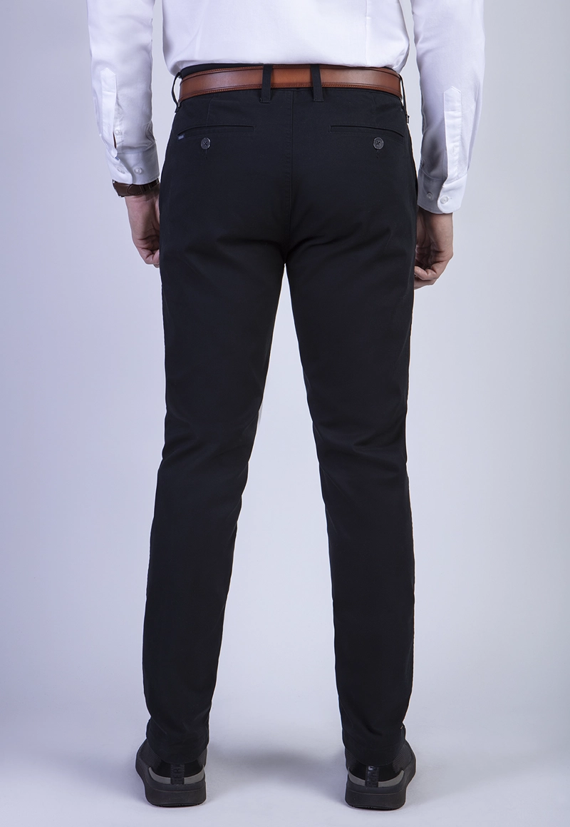 PANTALON L/31 TWILL SLIM BLACK - 2