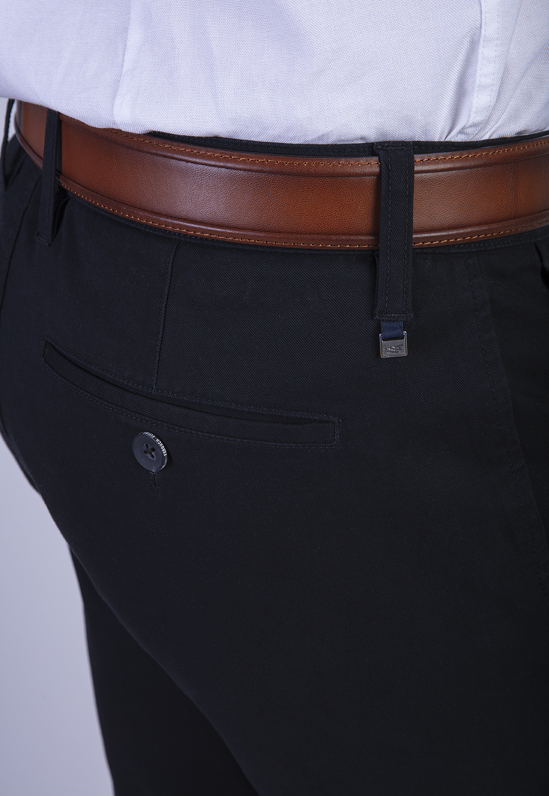PANTALON L/31 TWILL SLIM BLACK - 4