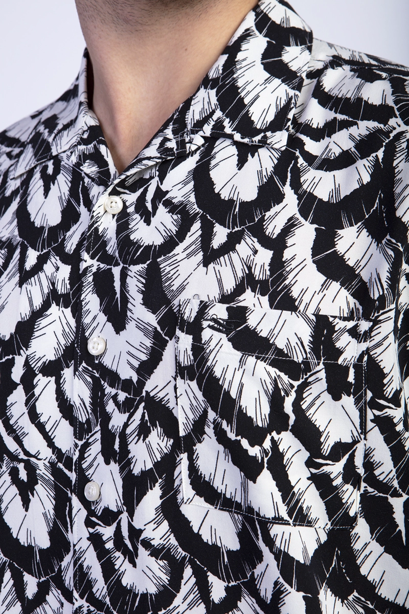 CAMISA ESTAMPADA HOJAS F BLACK - 4