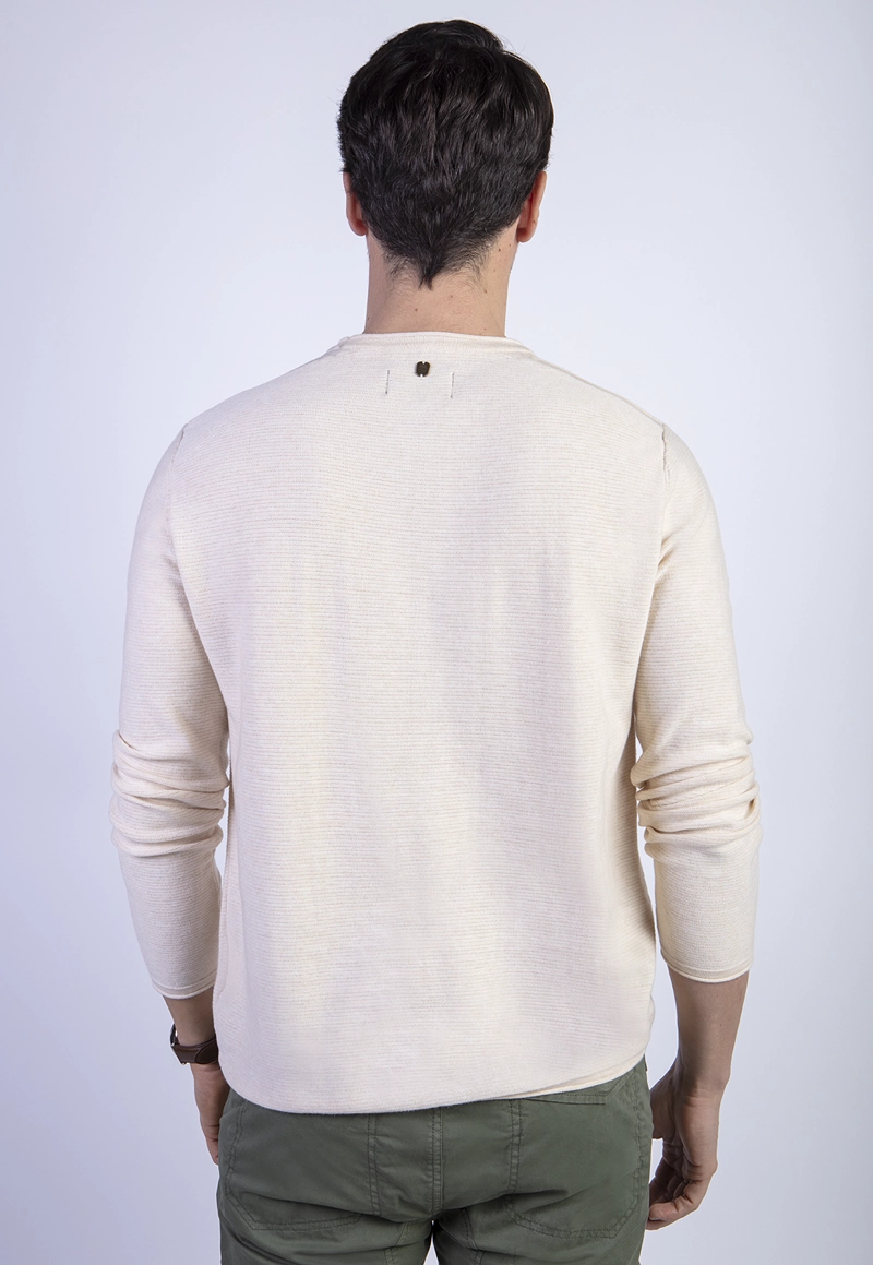SWEATER BARLETT FJ SAND MELANGE - 2