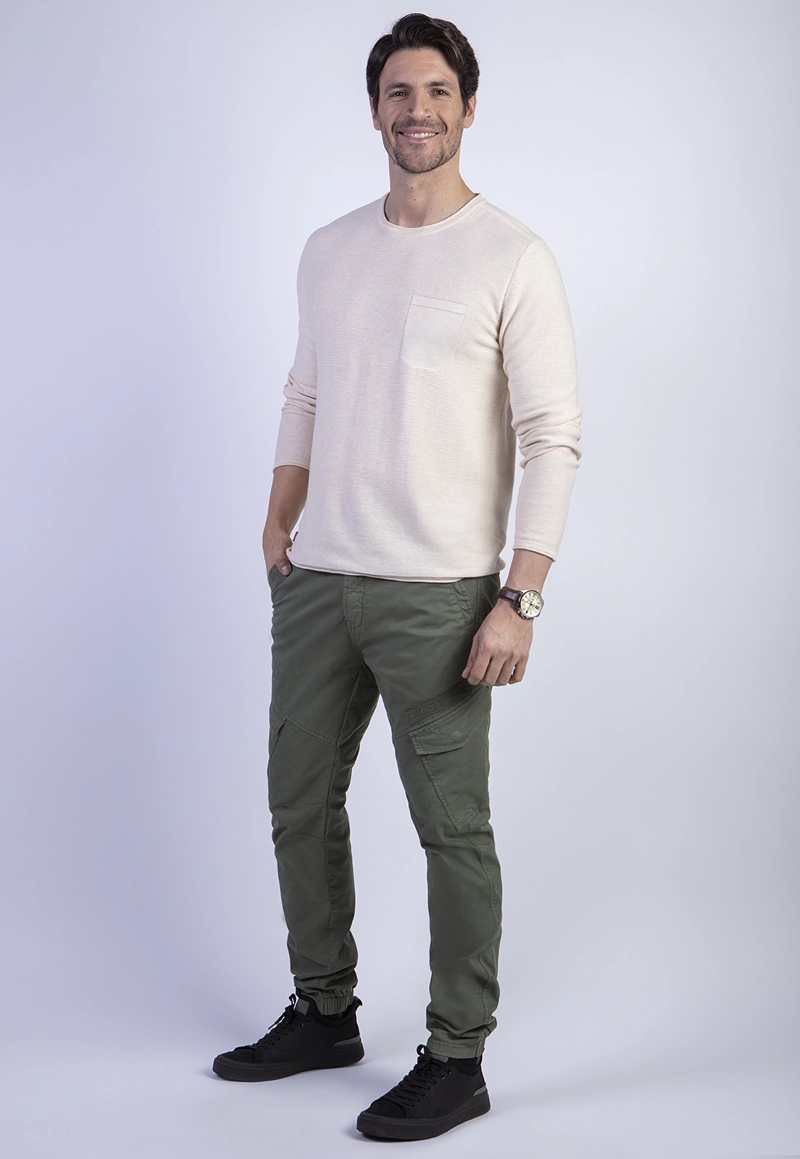SWEATER BARLETT FJ SAND MELANGE - 3