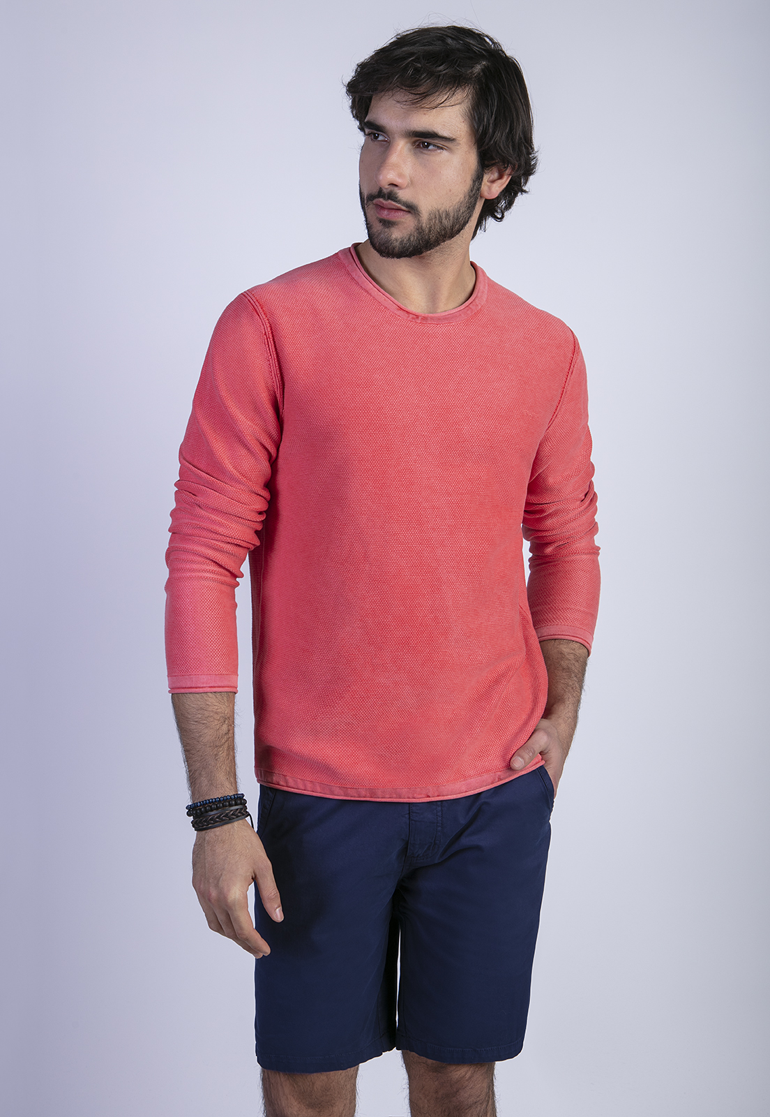SWEATER BLAINE FJ CORAL - 1