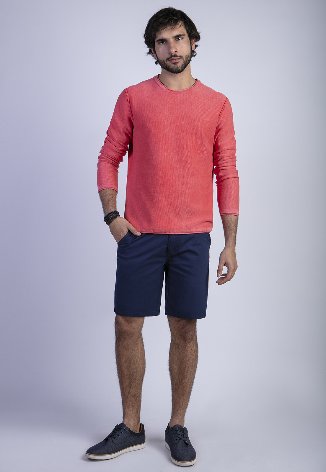 SWEATER BLAINE FJ CORAL - 3