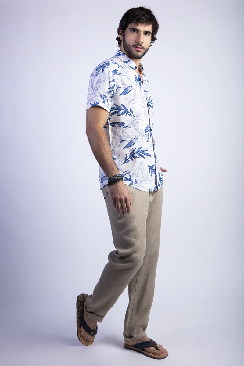 CAMISA ESTAMPADA MEMPHIS FJ BLUE - 3