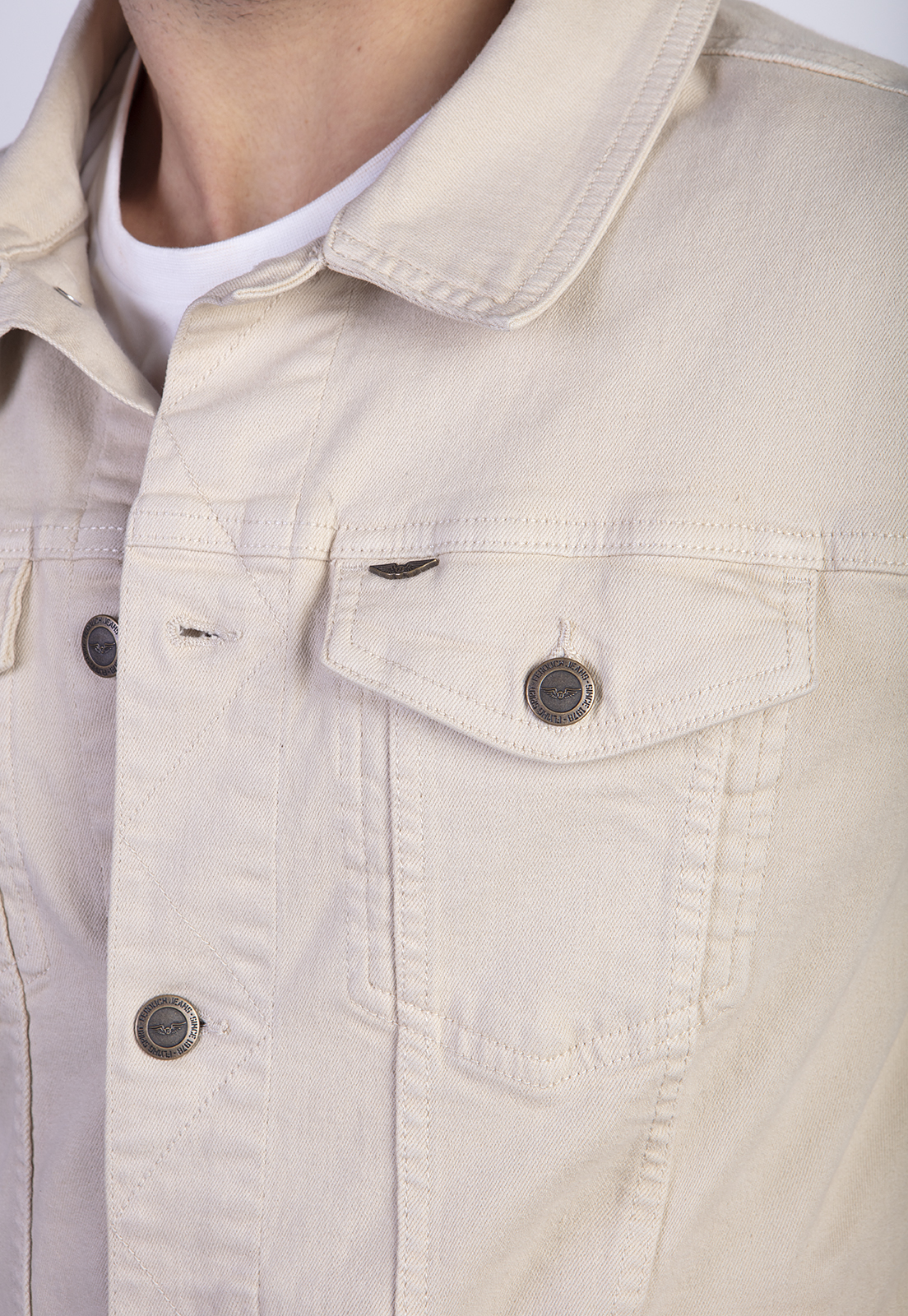 CHAQUETA BASIC DENIMFJ OYSTER - 4