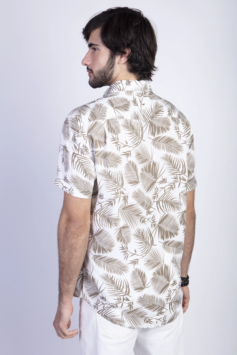 CAMISA ESTAMPADA PALMERA FJ MILITARY - 2