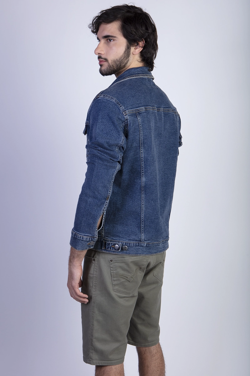 CHAQUETA BASIC DENIMFJ NAVY - 2